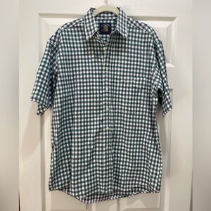 Gant Green and White Plaid Button Down Shirt